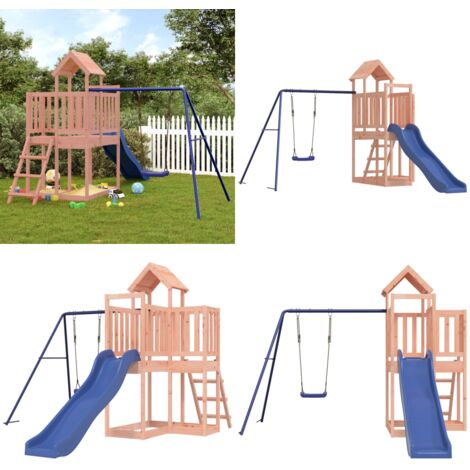 Spielturm Massivholz Douglasie - Holzspielplatz - Spielturm - Douglasienholz - Freiluftsspiel - Kindgerecht - Home & Living