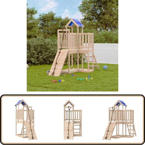 Spielturm Massivholz Kiefer - Holzspielplatz - Kinderspielturm - Kiefernholzturm - Spielgeräte Für Garten - Outdoor Spielzeug