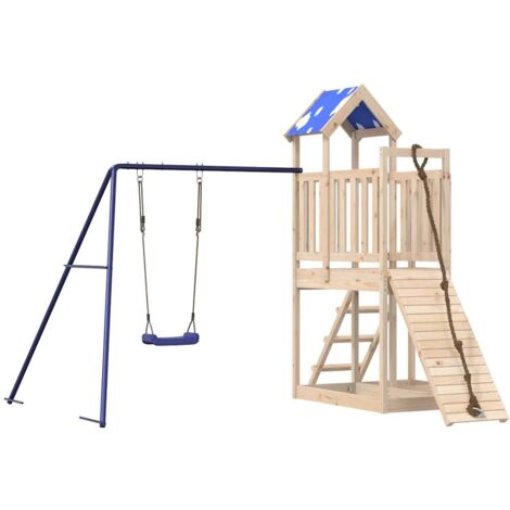 Spielturm Massivholz Kiefer vidaXL