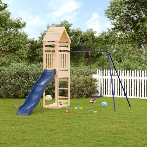 Spielturm，Klettergerüst，Kletterturm Massivholz Kiefer CCA588107