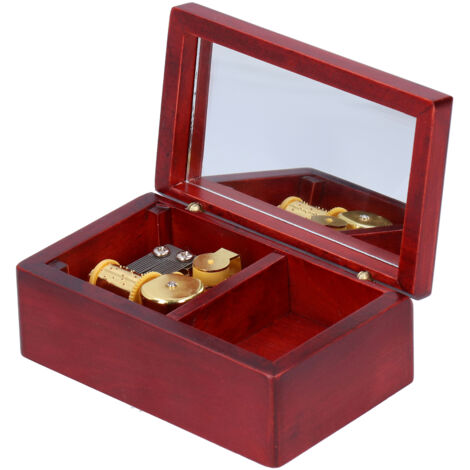 Spieluhr aus Holz mit Spiegel für Schmuck – Dekorative Geschenkbox inspiriert von Chihiros Reise ins Zauberland