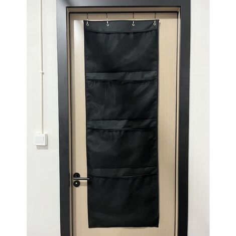 Spielzeugaufbewahrungstasche mit 4 Fächern und großem Fassungsvermögen, schwarz, fürs Kinderzimmer