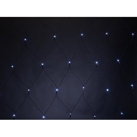 SPIKA LED - 2 x 2 m - 144 LED - blanc - câble noir - 36 V