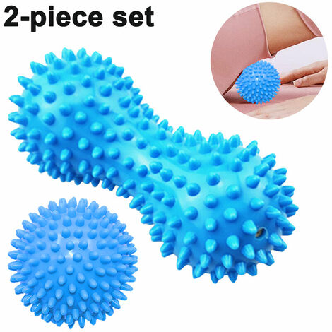 Spike Peanut Roller & Hedgehog Foot Ball Set - Idéal pour les tissus musculaires profonds, le point de déclenchement et la libération myofasciale, la fasciite plantaire, la pression concentrée et le s