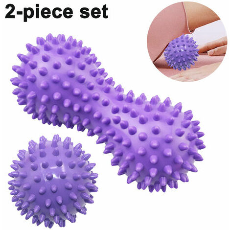 Spike Peanut Roller & Hedgehog Foot Ball Set - Idéal pour les tissus musculaires profonds, les points de déclenchement et la libération myofasciale, la fasciite plantaire, la pression concentrée et le