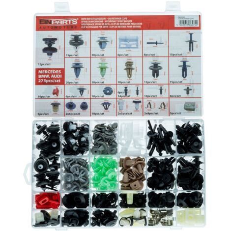 Spilli e clip dedicati a BMW AUDI - Set da 308 pezzi.