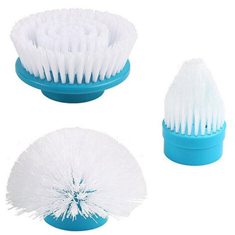 Spin Scrubber Lot de 3 têtes de brosse de nettoyage électrique de rechange pour salle de bain, carrelage, sol, mur, douche, baignoire et cuisine