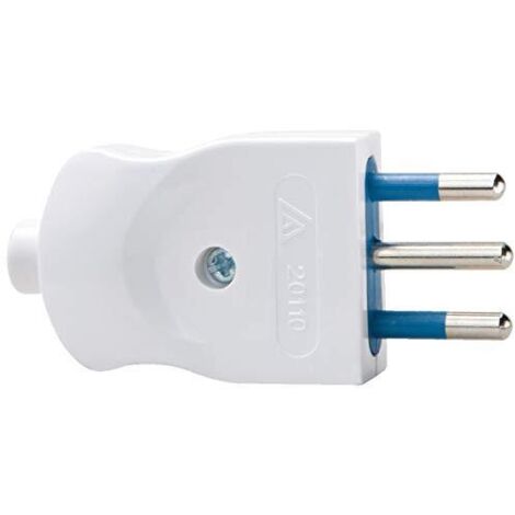 Spina 10a 2p+t 250v bianco