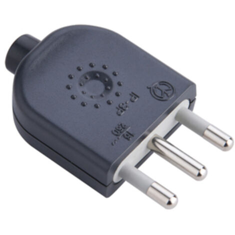 SPINA 16A 2P+T NERO FIG.3  25 PZ