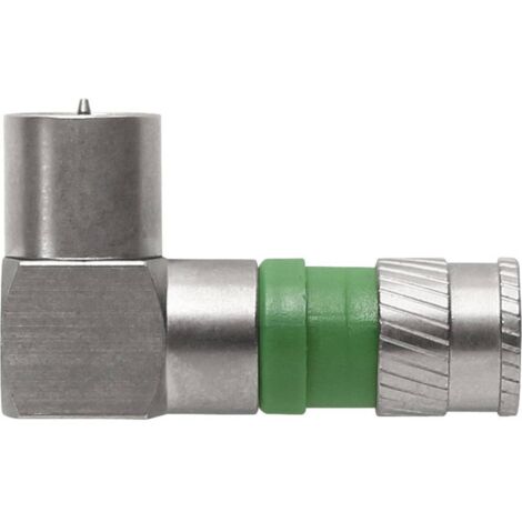 Spina a F a compressione, dritta, montaggio veloce Diametro cavo: 4.9 mm