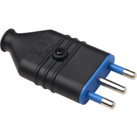 SPINA ANTISCHIACCIAMENTO 16A 2P+T NERO MAURER - CF. BUSTA