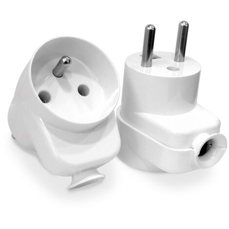 SPINA CON PRESA 2P+Z 16A 250V CON PROTEZIONE DA SOVRATENSIONE - VT-301-0080