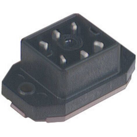 Spina da pannello con flangia intorno ai contatti saldati Nero GO 60 FAV M Poli:6 932 918-100-1 Hirschmann Contenuto: 1