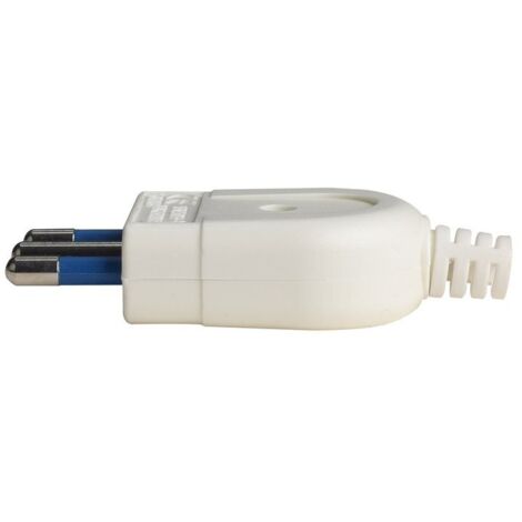 Spina Elettrica 2P+T 16A 250V Max 1500W Bianco