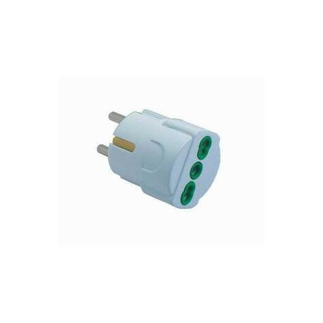 Spina elettrica adattatore riduzione schuko