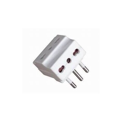 Spina elettrica adattatore tripla 10A