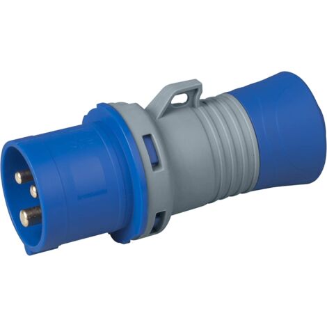 Spina industriale 230V, 2P+T, 32A, IP54, blu - Rosi 1009413