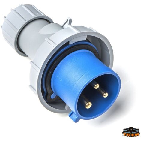 Spina Industriale CEE 3 Poli 16A 6H 220-250V 2P+T IP67