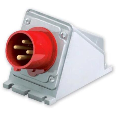 Spina industriale da parete, 380V, 3P+T, 32A, IP54 - Rosi 1001133