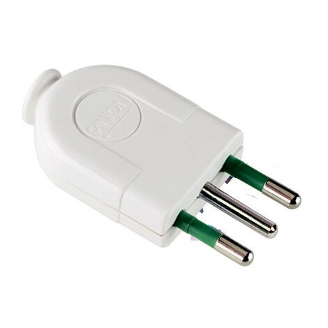 Spina italiana 2P+T 10A modulare EASYFME80015 compatibile Vimar