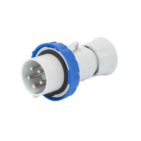 Spina Mobile Diritta IP66/67/68/69 3P+T 16A 200-250V, Blu, 9H