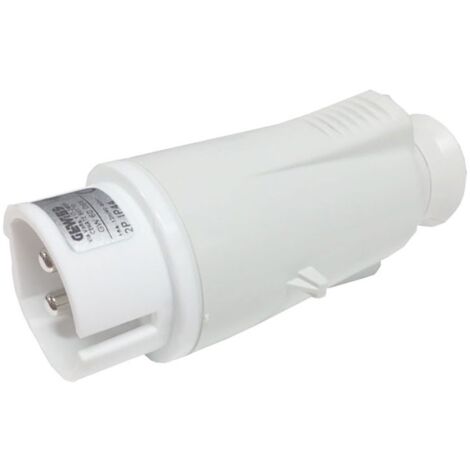 Spina mobile Gewiss 2P 16A IP44 bianca 40-50V GW60066