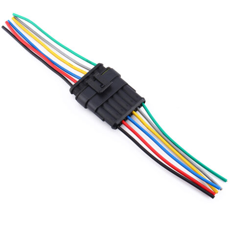 Spina per connettore elettrico per cavo automatico per auto impermeabile a 6 pin