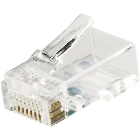 Spina rj45 categoria 5e utp trasparente fanton 23720