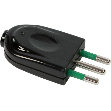 Spina s11 2p+t 10a smontabile easy colore nero fanton 80016