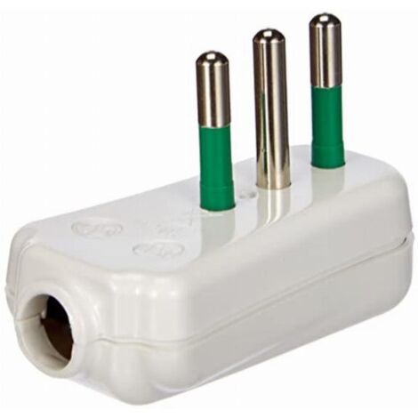 Spina S11 standard italiano smontabile ribassata 10A bianco Fanton 82530-E