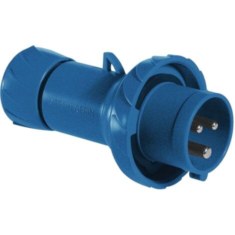 Spina Schneider industriale mobile IP67 2PT 32A 220V blu PKX32M723