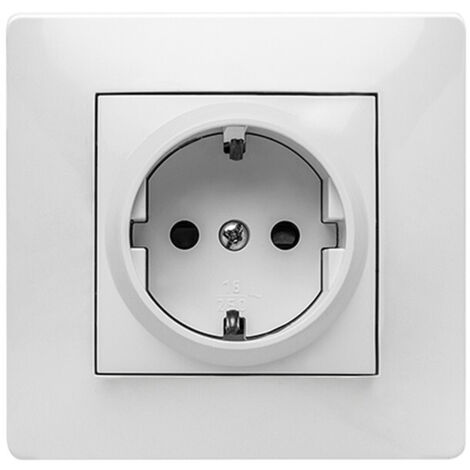 Spina Schuko Habitat 15 16A-250V Bianca