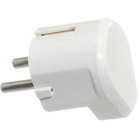 Spina/Spina laterale uscita 16 A. 250 V. Bianco