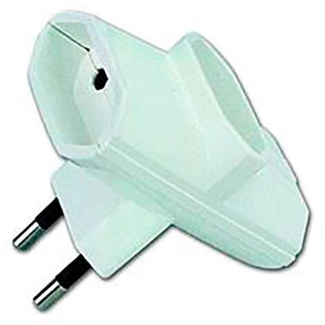 Spina tripla 2p 10-250 V lato bianco (avvolta in termoretraibile)