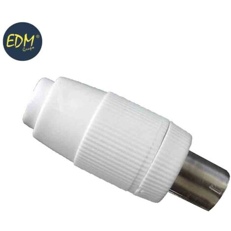 Spina TV maschio diritta retrattile da 9,5 mm
