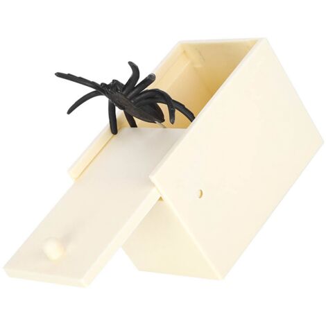 [Spinnenbox] [Scherzspielzeug] [Scherzgeschenk] Hochrealistische Nachbildung für Halloween und den 1. April