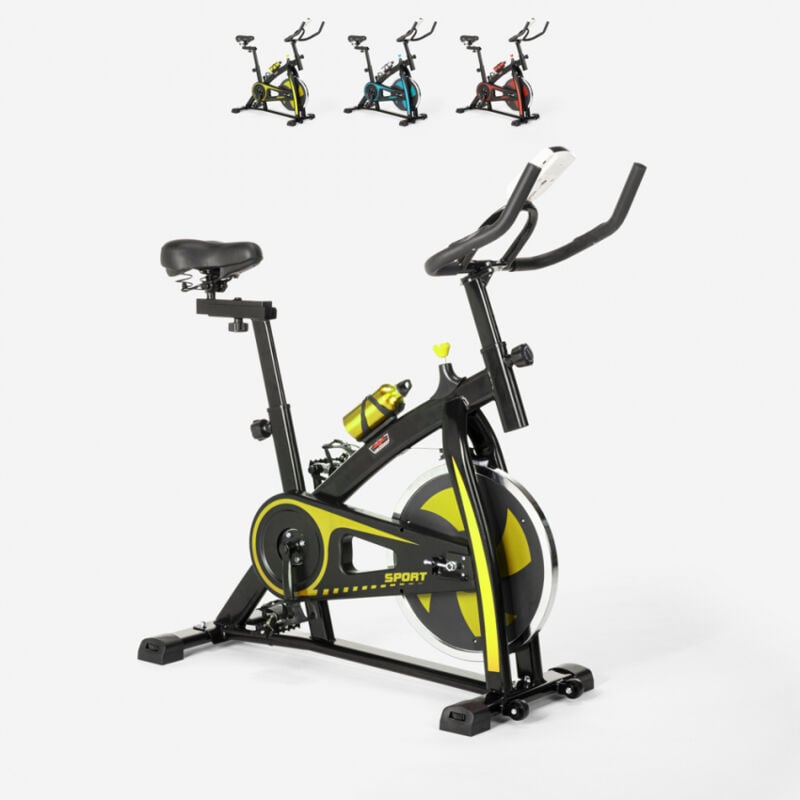 

Spinning bike spinning bicicleta de ajuste profesional con volante 10kg Athletica | Color: Amarillo