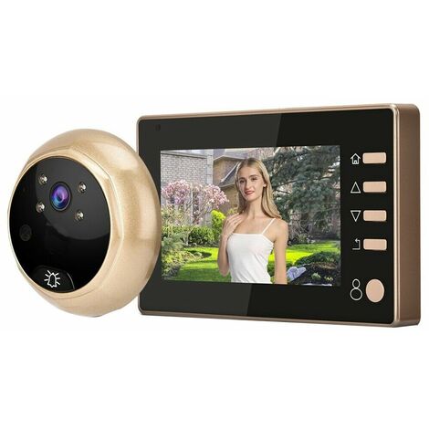 Spioncino digitale elettronico porta campanello telecamera schermo LCD 4.3" W10