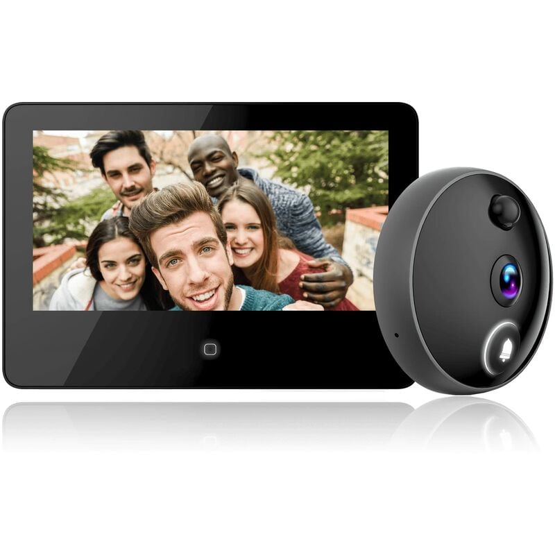 Image of Spioncino Digitale Eques Veiu Pro S31 con display 5,5 pollici e telecamera da 2 Megapixel Full hd con angolo di visione 180° Wifi colore Argento