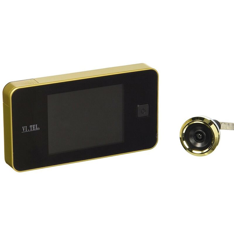 Image of Bricoshop24 - Spioncino Digitale Oro Porta Blindata Vitel Display Lcd Telecamera Elettronico