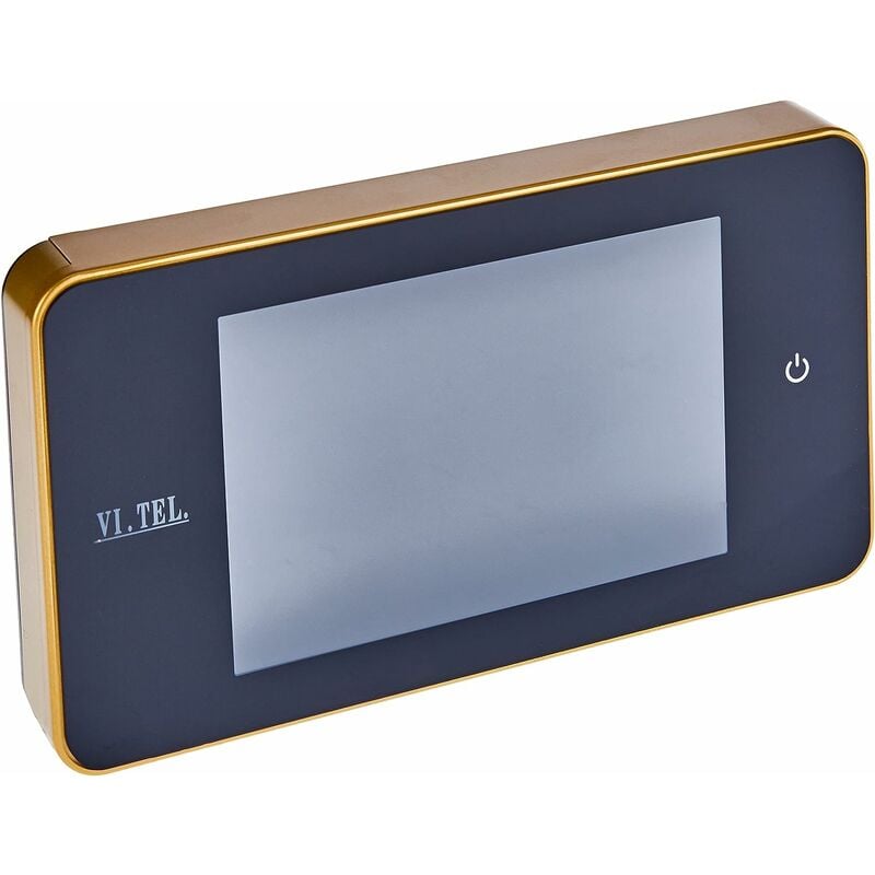 Image of Spioncino digitale vitel 40 e0378 viTel elettronico porte oro cromo bicolore colore: oro