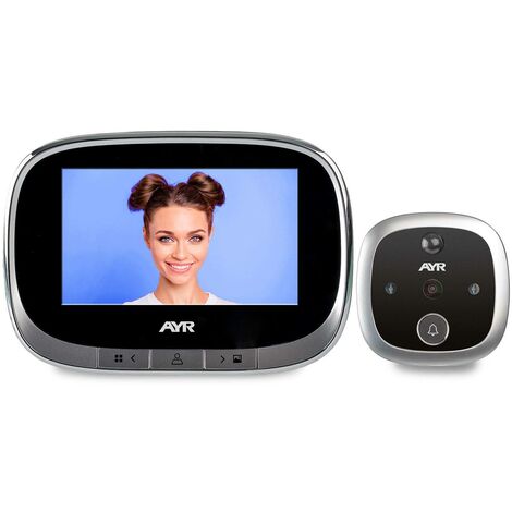 Spioncino digitale WiFi AYR 763. Proteggi la tua porta. Ampio schermo da 4,3", sensore di movimento, infrarossi e visione notturna.