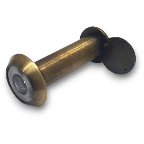 Spioncino per porta blindata legno ingresso bronzato in ottone mm 70 120 foro 14