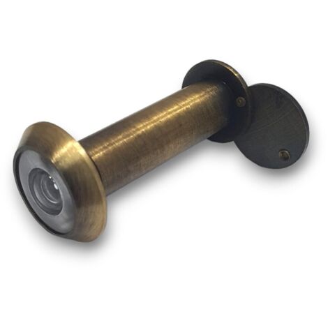 Spioncino per Porta Blindata Legno Ingresso Bronzo in Ottone mm 50 82 foro 14