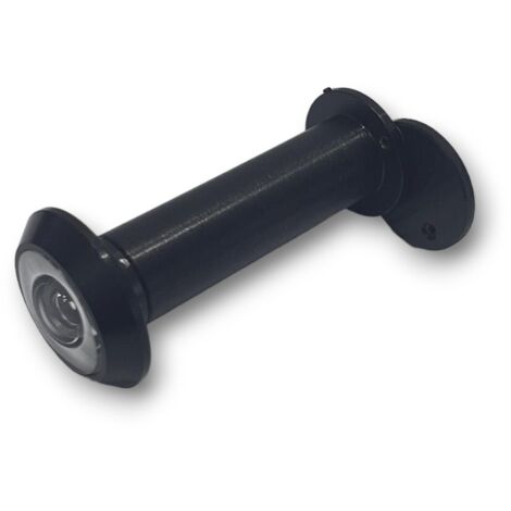 Spioncino per porta blindata legno ingresso nero in alluminio mm 50 80 foro 14
