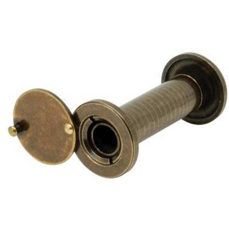 Spioncino Grandangolo Porte Potent Finitura Ottone Bronzato F.mm 16...