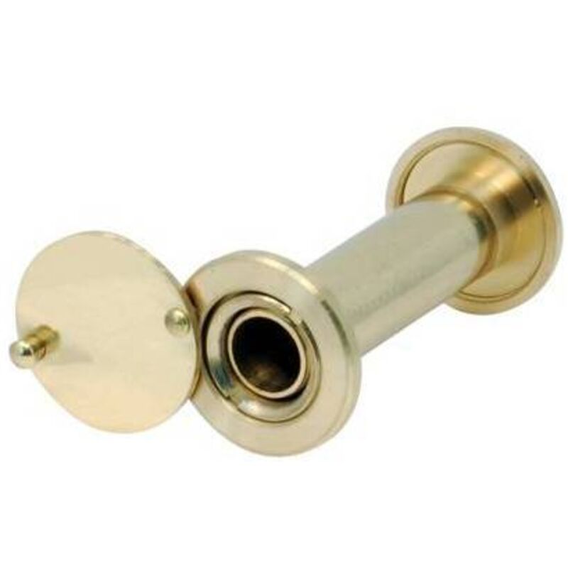 Spioncino Grandangolo Porte Potent Finitura Ottone Lucido F.mm 16 L...
