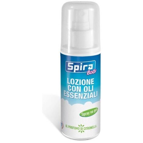 Spira Protezione Repellente Antiinsetti a base di Olii Naturali Profumazione Citronella Bombola NoGas 100ml