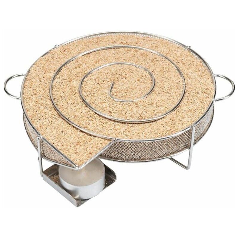 Fitags - Spiral Cold Smoker - Coil Smoker - Générateur de fumée - Pour fumer dans le gril de la bouilloire - Rond - Dimensions: 20185cm
