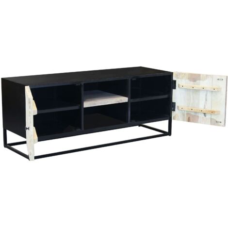 SPIRAL - porta tv legno e ferro